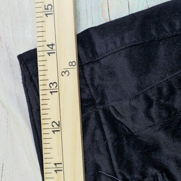Paige Womens Black Velour Joggers With Zippered Ankles, Women's  26 - Picture 7 of 9